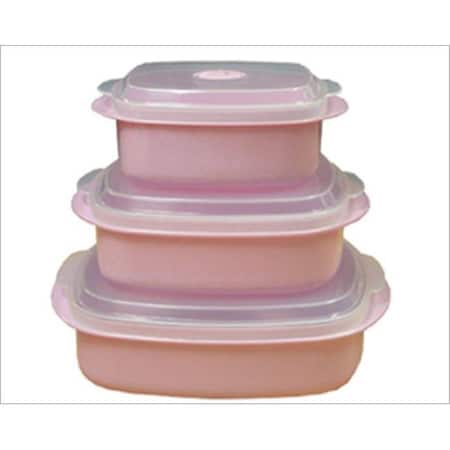 Reston Lloyd Reston Lloyd 20601 Microwave Cookware & Storage Set  Pink 20601